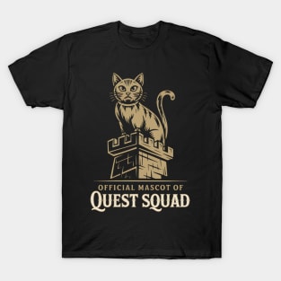Quest Squad Broccoli Funny Cat Lover Bookworms T-Shirt